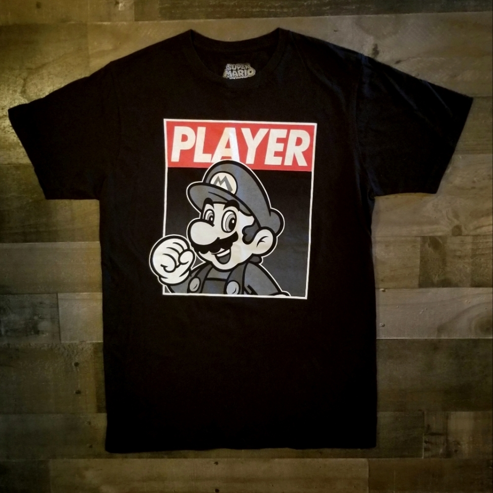 Super Mario Brothers Player Tee☆Like NEW